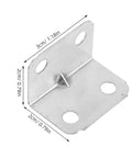 Sturdy 100pc L Shaped Corner Brackets With Holes Cold Rolled Steel Angle Brackets 90 Degree Shelf Supports for DIY Projects
