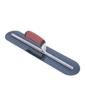 Fully Rounded Concrete Finishing Trowel With Blue Steel Blade And DuraSoft Handle, 20 By 4 Inch