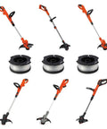 AF100 String Trimmer Spool Replacement Pro Grade Compatible With Black And Decker GH600 GH900 with spools and trimmers shown