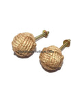 Handcrafted White Jute Rope Cabinet Knobs And Drawer Pulls Set, Nautical Rope Knot Handles For Cabinets, Wardrobes, Cupboards, 35 MM, Coastal Home Decor, Easy Hardware Update, Rustic Marine Style, two jute knobs