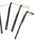 Four Piece One Quarter Inch Allen Wrench Set With Long Arm L Shaped Hex Keys, Chrome Vanadium Steel