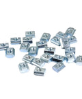 Heavy Duty Galvanized T Slide Nuts For Aluminum Extrusion Profiles Fits 20 Series Sliding Fastener With M3 M4 M5 Threads, 100-piece set.