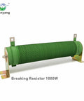 Huanyang braking resistor 1000W, 100 ohm, green cylindrical with mounting brackets