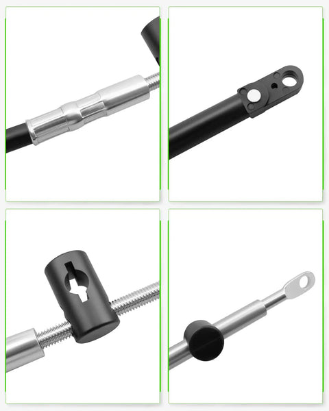 Outboard Throttle And Shift Control Cable Kit 10 Foot 2 Pack Fits Mariner Mercury Mercruiser Force Engines from 1965 to present, kit details