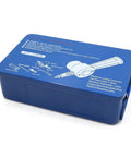 Blue storage case of Heavy Duty Metal Sheet Cutter Set With Double Head Nibbler Saw Drill Tools for auto bodywork and metal fabrication.