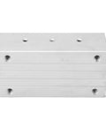 SBR30LUU Linear Guide Pillow Block With Hardened Chrome Steel Shaft And Heavy Duty Aluminum Housing, showing the aluminum block design.