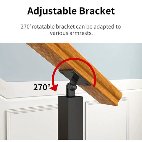 Heavy Duty Matte Black Deck Railing Post And Banister Column Built Tough For Quick Side Mount Installation On Staircase Adjustable bracket