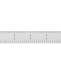 Dead Nuts Accurate Six Inch Metal Ruler Featuring Sharp Etched Scale Markings Built From Fully Hardened Carbon Steel With Sleek Chrome Plating for clear measurements.