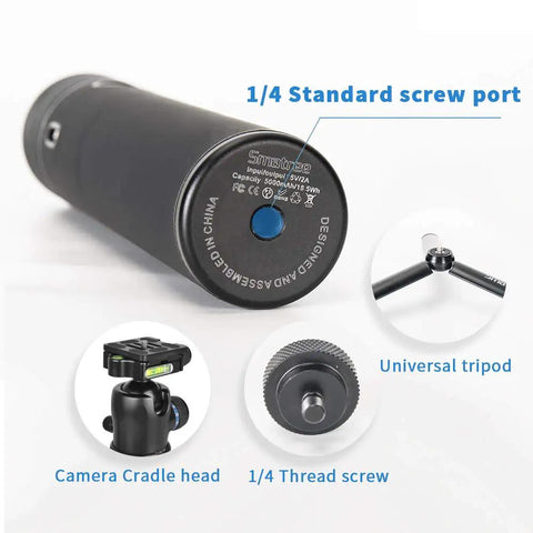 Power Stick Portable Power Bank For DJI Osmo Pocket 2 And 1 With 5000mAh Battery Convertible Charging Base screw details