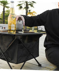Foldable Camping Table With Storage Bag Kit For Picnic And Barbecue Quick Assembly Portable Beach Table Tailgate Ready