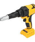 Heavy Duty Cordless Electric Rivet Gun With Brushless Motor And Integrated Led Light For 3.2 To 4.8 mm Fasteners one handed operation close up view