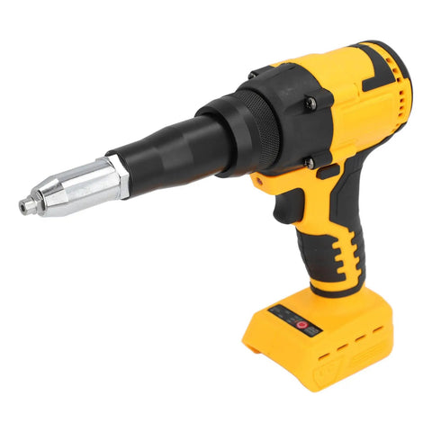 Heavy Duty Cordless Electric Rivet Gun With Brushless Motor And Integrated Led Light For 3.2 To 4.8 mm Fasteners one handed operation close up view