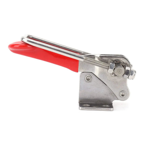 Heavy Duty Steel Toggle Clamp With Plastic Handle Rock And Holds Up To 705 Lbs Secure Your Big Projects Or Heavy Machinery On The Job Site Today on white background