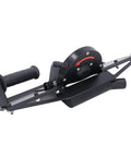 Portable Electric Tile Chamfering Machine For 45 Degree Bevel Trimming On Ceramic Metal And Stone With A Heavy Steel Frame, side view with handle.