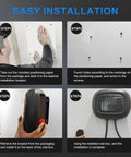 Installation steps for J1772 Compatible Level 2 EV Wall Charger For 240V 40A with 25Ft Cable and NEMA 14-50 Plug.
