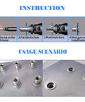 160 Piece Aluminum Alloy Flat Head Rivet Nut Kit M3 M4 M5 M6 M8 M10 Threaded Nutserts usage and installation guide