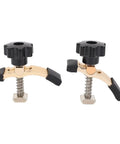 Top Tier Aluminum T Hold Down Clamps Secure Your CNC Router And Engraving Work Just Right For 3018 Machines, compact with black knobs.