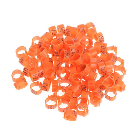 10mm Pigeon Leg Bands Identify Rings Pack Of 100 For Carrier Birds Durable Metal Bird Tags With Numbers Training And Tracking Supplies