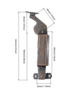 Top Tier Self Balancing Lid Support Hinges Smooth Anti Slam Spring Loaders Dark Bronze Cabinet Box Stays with measurements