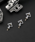 Drywall Anchors Kit 50 Pieces With Butterfly Anchors And Screws For Secure Mounting on dark surface