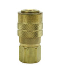 One Quarter Inch FNPT M Style Air Coupler With Drag Guard For Heavy Duty Shop Use, 300 PSI Max, 250 Degree F, 40 SCFM Air Flow