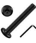 Built Hella Strong 20 Piece M8 X 60mm Flat Head Socket Cap Screws In Black Oxide Carbon Steel Furniture Bolts With Hex Key with hex key.