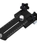 Extended Thin Ripping Jig For Woodworking, Aluminum Alloy Guide Jig with dual bearings for precise cutting, black