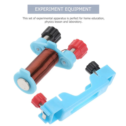 Two Set Electromagnet Experiment Kit For Physics Teaching And Magnetism Labs In Primary School, durable metal coil and plastic holder