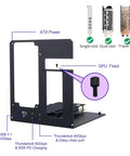 Kickass External Egpu Dock Leveraging Dual Thunderbolt 4 And Usb4 Connections To Hella Amp Up Laptop Graphics While Effortlessly Pumping Out 85 Watt Pd Power Delivery. Image showing the dock's layout, USB and Thunderbolt ports, and GPU fixed position.