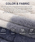 Color and fabric details of Faux Fur Memory Foam Bean Bag Chair With Filler, showcasing breathable and skin-friendly material.