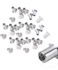 Heavy Duty Tungsten Steel Tire Spike Studs For Trucks Deliver Badass Off Road Traction And Winter Grip With Rock Solid Anti Slip Screws Easy Drill Installation, close-up view of tire spikes.