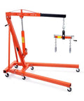 Heavy Duty Hydraulic Engine Hoist With Telescoping Lever Boom And Precision Leveler Base for easy auto swaps