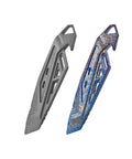 Dope Multitool Pry Bar Bottle Opener For Camping And Outdoors, two designs, gray and blue metal with crowbar style
