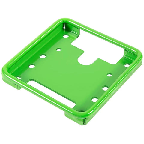 GPS Receiver Mounting Bracket for Star Fire SF3000 SF6000 and ATU300, green stainless steel frame, side view