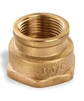 Reducing Coupling 3/4 Inch Female To 1 Inch Female NPT Thread Brass Fitting For Piping Easy Install Durable Brass Construction