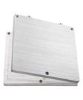 VORON V0 120x120mm Aluminum Build Plate Super Flat and Durable for 3D Printing Easy Install for VORON V0 DIY Printer Parts Smooth First Layers High Heat Tolerant Pro Level Quality, angled aluminum build plate