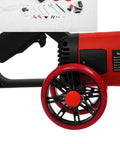 Close-up of the 14 Inch Electric Concrete Saw and Wall Grooving Machine with Slick Rolling Base and Water System for Zero Dust.