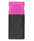 Built Different Rivet Nut Setter Kit With Quick Swap Mandrels and Drill Adapter Handle Crafted From Tough Alloy Steel for No Sweat Automotive HVAC and Sheet Metal Jobs That Get Done Quick, showing a pink and black fuse.