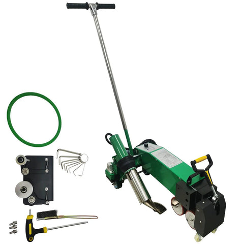 Professional Pro Level Ready 5500W Electric Hot Air Plastic Welder with accessories for PVC TPO roof seams.