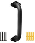 Matte Black 12 Inch Wall Mount Stair Handrail 1.3 Inch Metal Pipe Grab Bar For Indoor Outdoor Stairs Deck Porch Safety Rail Anti Rust