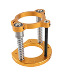 Legit Adjustable Router Table Lift With Smooth As Butter 70mm Stroke And Rock Solid Aluminum Construction, aluminum frame with springs.