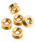 Beefy Metal Eyelets Kit For Universal Grass Trimmer Heads 5 Pack Sleeve Eyelets Replacement Parts For Lawn Care Garden Maintenance And Yard Work Fits Most Brands, gold metal eyelets