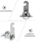 Keyless Cabinet Locks With Anti Theft Cam Latch Zinc Alloy Metal Drawer Lock Set close-up showing zinc alloy material.