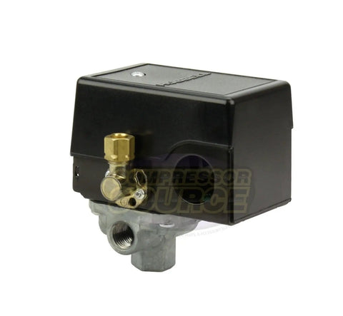 Pressure Switch For Air Compressor 69JF9LY2C 140-175 PSI Four Port With Unloader And Handy Manual On Off Lever One Quarter Inch