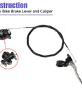 Mini Bike Disc Brake Kit With 180mm Lever Rotor And Rear Caliper Replacement For Coleman CT100U CC100X Baja Motorsports DB30