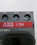 OT40F3 3-Pole Disconnect Switch 40A 750V AC Single Unit OT Series industrial isolator front view