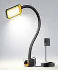 Hella Bright Led Machine Work Light With Rock Solid Magnetic Base And Flexible Gooseneck Shaft for CNC and drill press tasks.