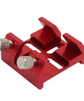 Dovetail Base Finder Scope Mount Bracket For Precise Track Cutting Aluminum Alloy Optical Telescope Red Finish, dual thumbscrews visible.