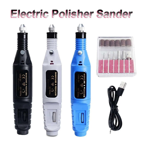 Electric Polisher Sander Kit For Polishing Deburring And Edge Trimming Of 3D Models And DIY Projects, Black Durable Model Making Tool