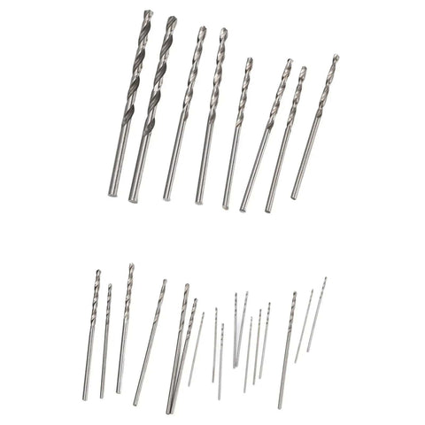 9-Piece HSS Micro Twist Drill Bit Set With Straight Shanks For Pro Grade Precision In PCB Jewelry Watch Crafting And DIY Model Projects